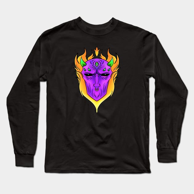 Taurus Fire Long Sleeve T-Shirt by TaliDe